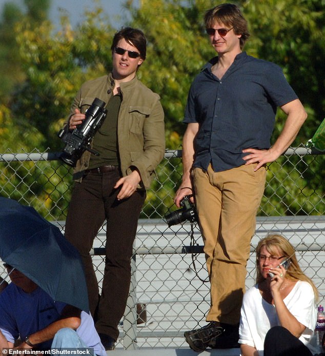 Conversely, his actor cousin, William Mapother (right, with Cruise) has maintained his birth-name throughout his career and has starred in a range of successful TV shows and films