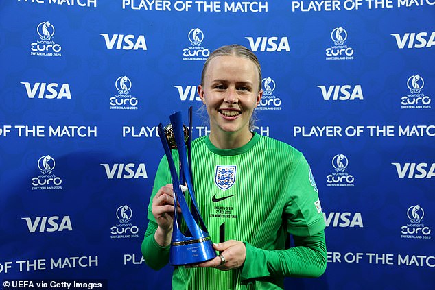 The 32-year-old stepped away with Wiegman preferring Hannah Hampton as her No 1