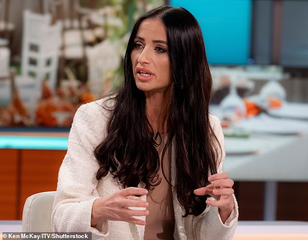 Chantelle Houghton has admitted that she is 'p***ed off' that people have accused her of taking Ozempic after impressive five stone weight loss (pictured in October 2023)