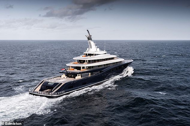 Chief executive Jamie Edmiston said the yacht will be 'the one that will change it all' due to is being solely powered by liquid hydrogen and a next¿generation fuel cell system