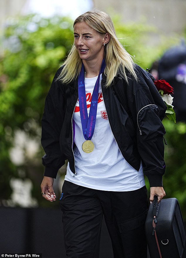 Match winner Chloe Kelly looked remarkably well rested, given the partying the squad enjoyed after the win