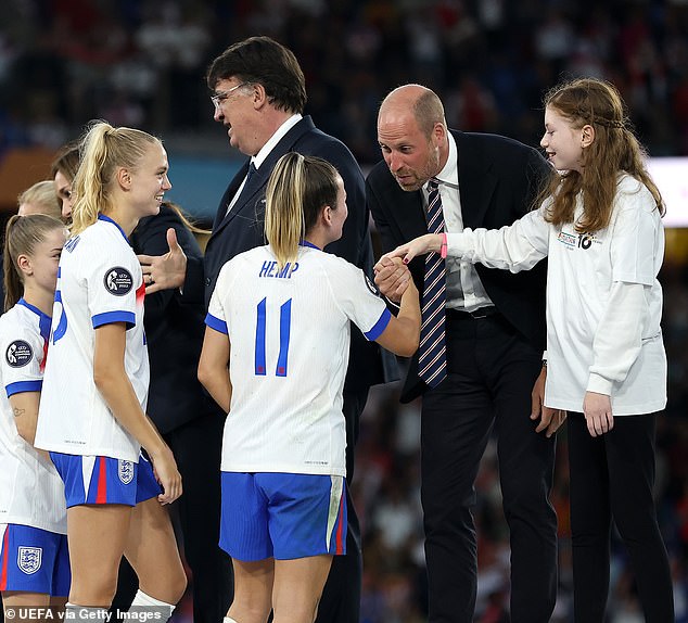 Greta was attending the event with UEFA Foundation For Children, as part of a tradition inviting children with disabilities or special needs to participate in official ceremonies