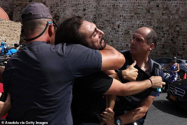 Strong security measures had been put in place on the island as Greek authorities bid to prevent a repeat of Syros