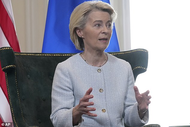 European Commission President Ursula von der Leyen said the deal would rebalance the US trade deficit with Europe