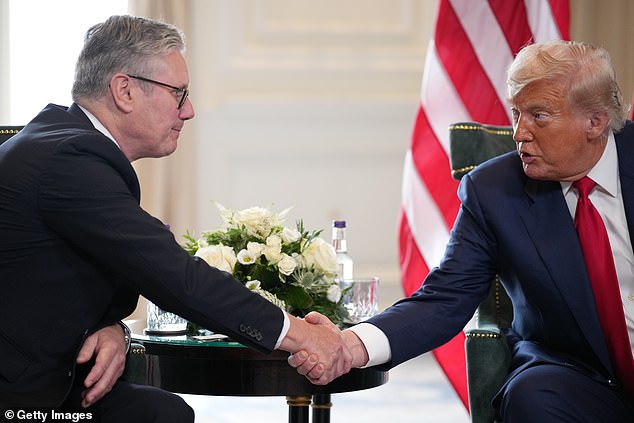 The president said his talks with Starmer were in part to address the crisis in Gaza