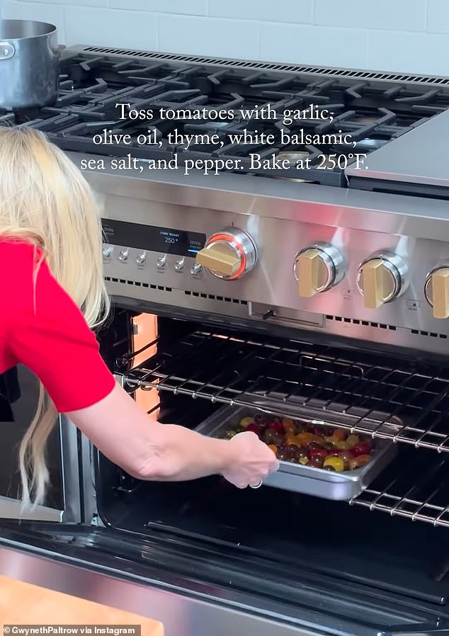 Paltrow uses her range a lot for her popular 'boyfriend breakfasts' - so it makes sense she has a six-burner one