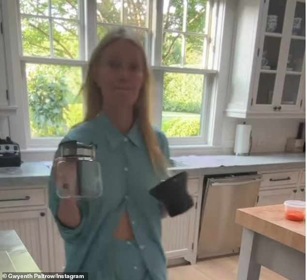 Based off the star's videos from her Amagansett home, she has opted for a stainless steel dishwasher