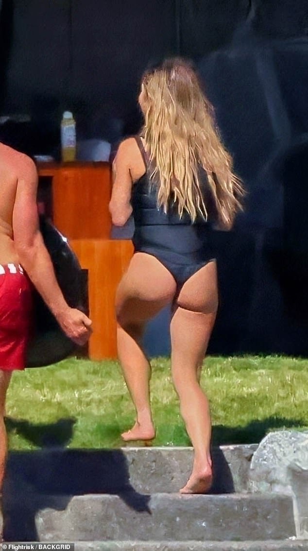 Ahead of her upcoming movie release, the star enjoyed fun in the sun on the lake in her hometown