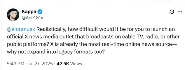Musk reshared the tweet Sunday evening, prompting a wave of criticisms from other X users who also alleged the story was being ignored because it 'doesn¿t fit the woke narrative'
