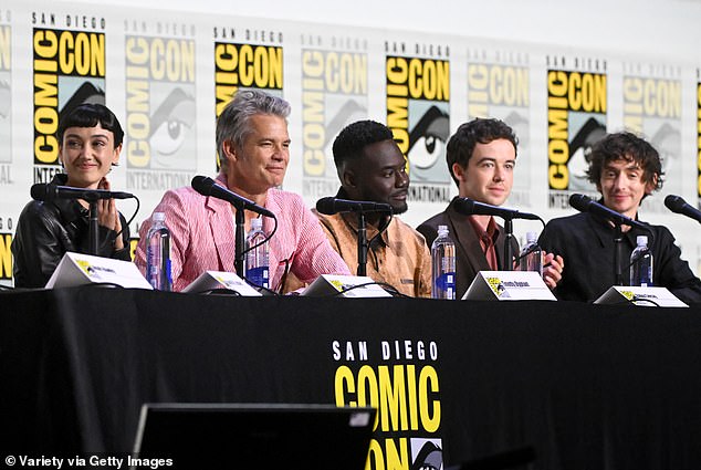 The 29-year-old put on a professional display alongside her Alien: Earth co-stars during a panel discussion