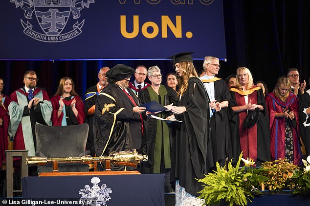 Medical student Grace O'Malley-Kumar received a posthumous degree at a separate ceremony last Thursday