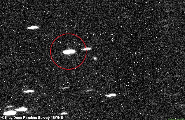 3I/ATLAS (circled) is expected to make its closest approach to Earth on December 17, 2025