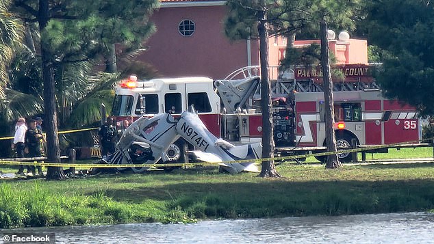 According to Palm Beach County Fire Rescue, the plane crashed in the 3800 block of Lake Osborne Drive near Cochran Drive