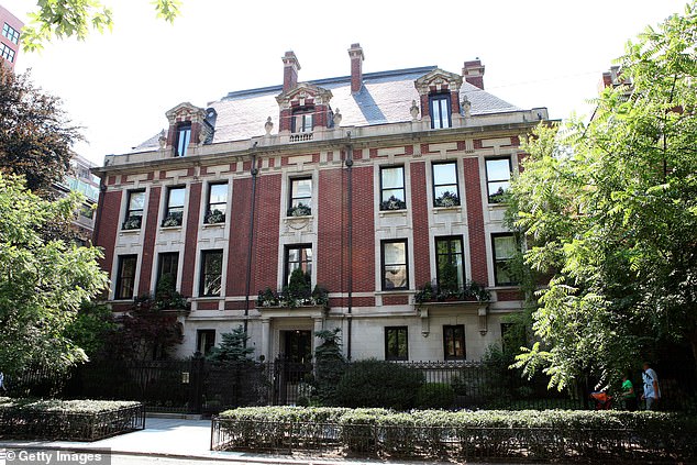 Upstairs in the mansion, there are doors from the original Playboy Mansion in Chicago (above)
