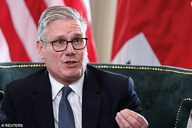 Sir Keir Starmer (above) denied the legislation was censoring online content and said it was there to protect children