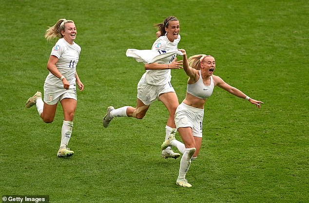 The England hero also clinched the winning goal at Euro 2022, wildly celebrating in what became an iconic photo