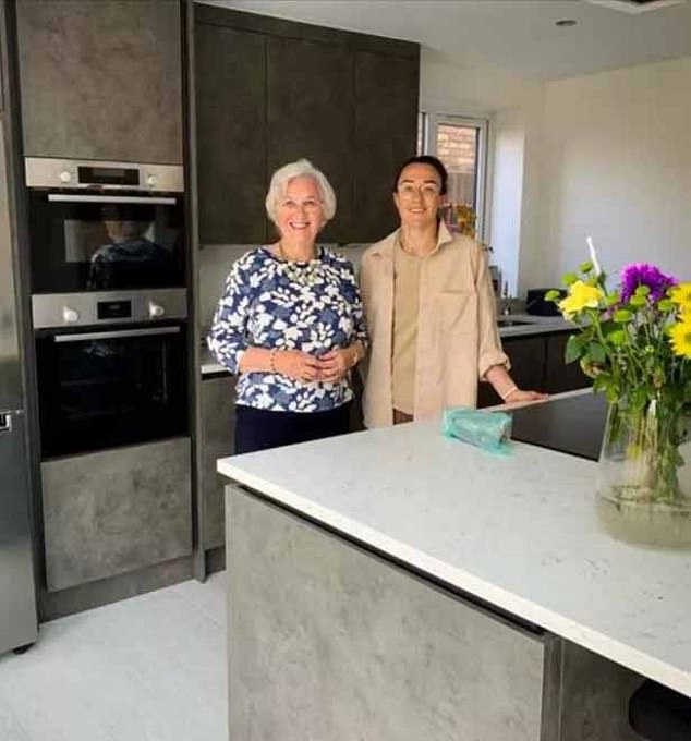 Lucy Bronze shared this photo back in 2021 of her in the kitchen with her grandmother