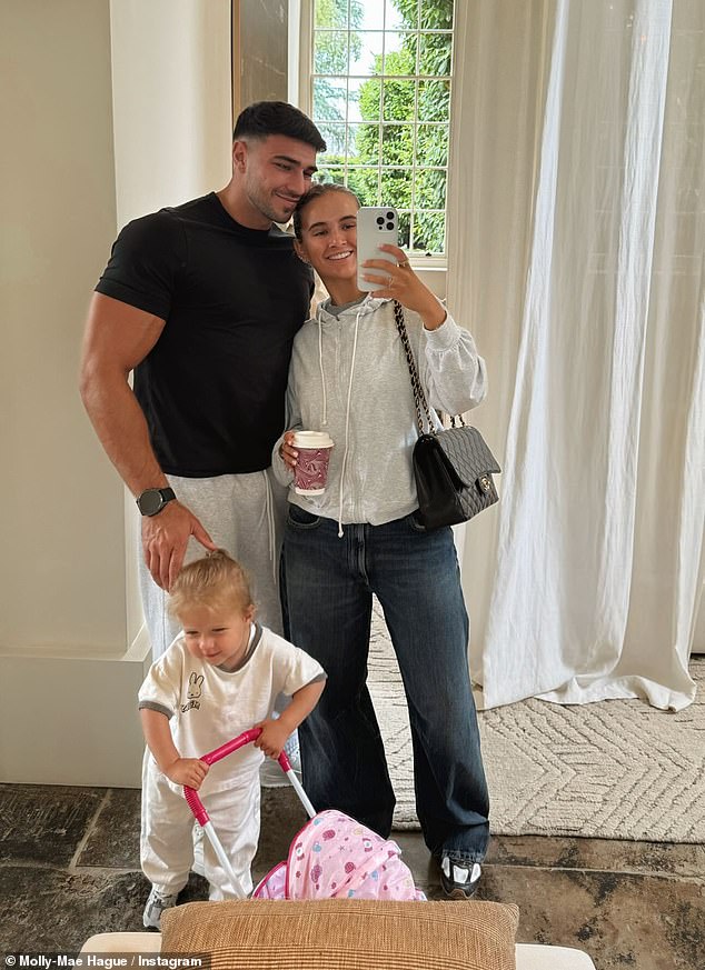 Some of her summer plans have also included her boyfriend Tommy whisking her and Bambi off on a 'surprise staycation' in the Cotswolds