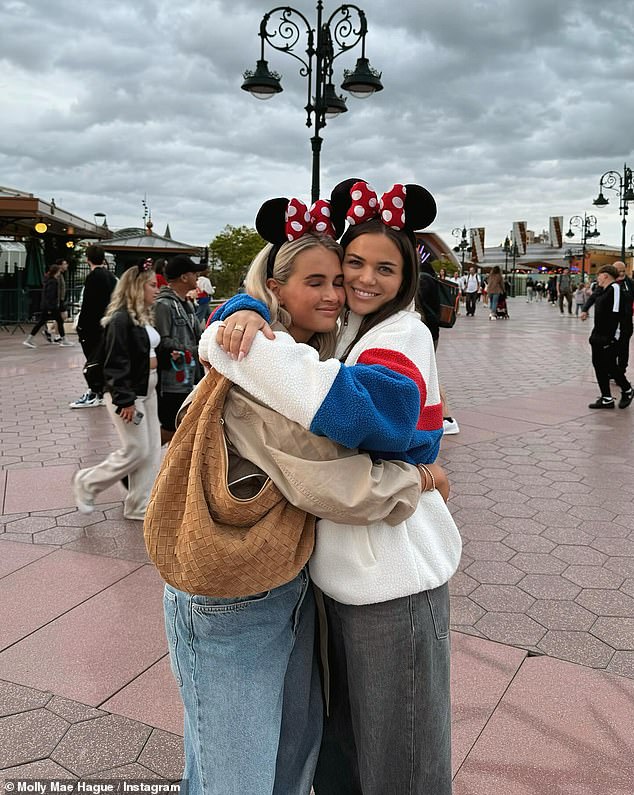 She shared pictures from inside the jet alongside photos complete with birthday cake, balloons and plenty of Minnie Mouse ears