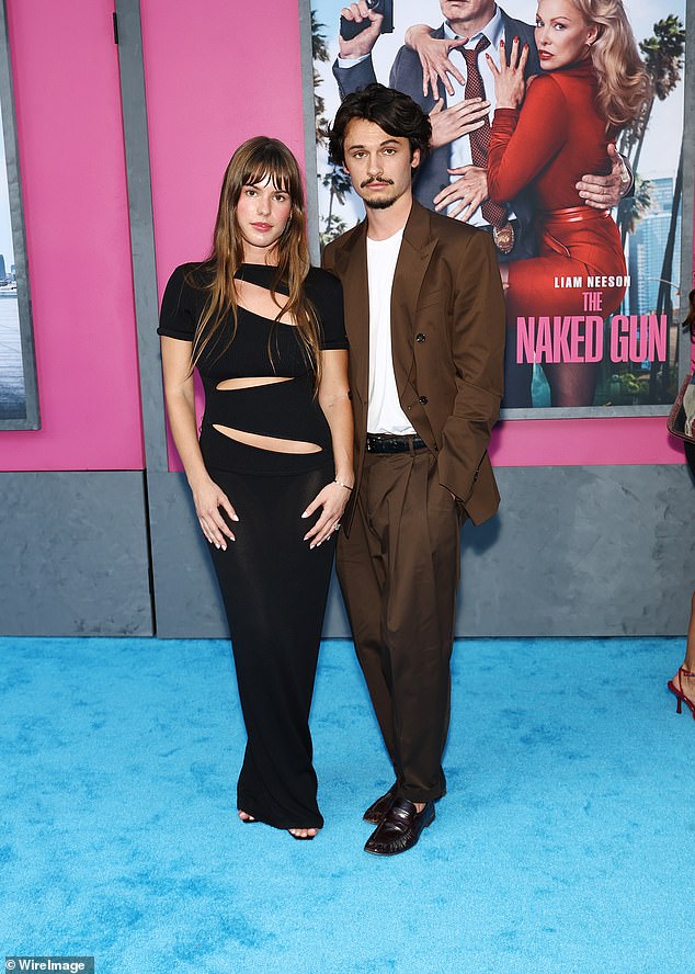 Dylan was joined by fiancee, Paula Bruss
