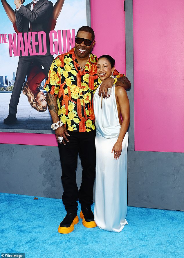 Naked Gun co-stars Busta Rhymes and Liza Koshy soaked up the spotlight