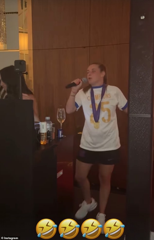 Ella Toone was belting out hits on the karaoke machine