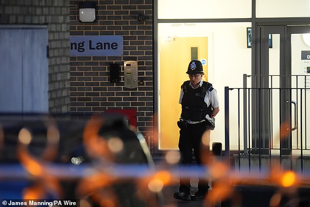 Officers were called at around 1pm on Monday and set up a large police cordon well into the night