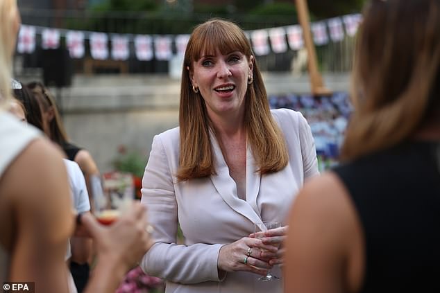 Deputy Prime Minister Angela Rayner hosted the winning team in the garden of Number 10