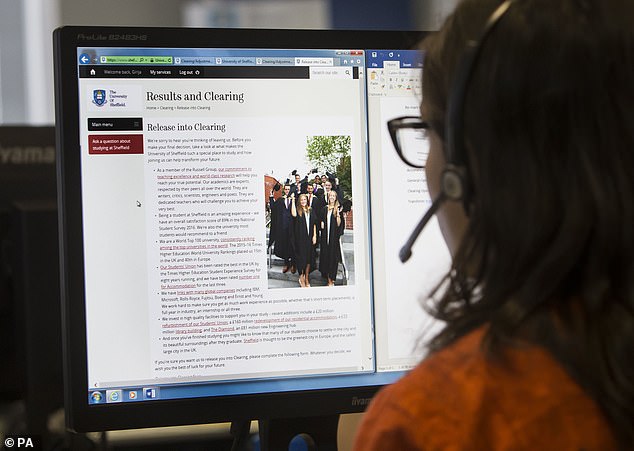 The figures of the number of graduates on Universal Credit will fuel worry that so-called 'Mickey Mouse' degrees are seeing students leave university without the skills they need to find a job (file photo)