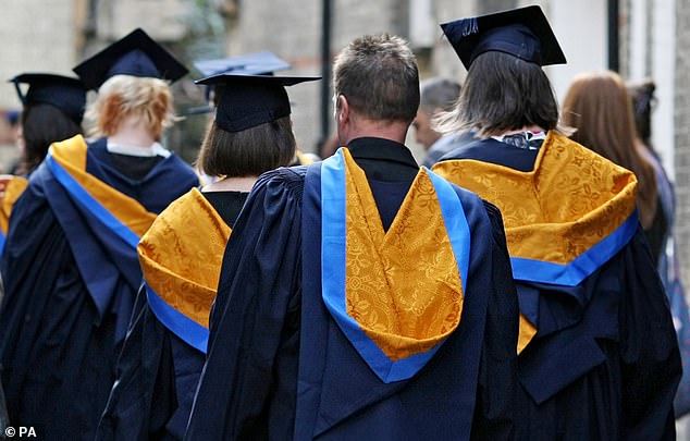 Last year, Daily Mail analysis revealed a wide range of 'novelty' courses were on offer for students who do not make their predicted grades on A-level results day (stock image)