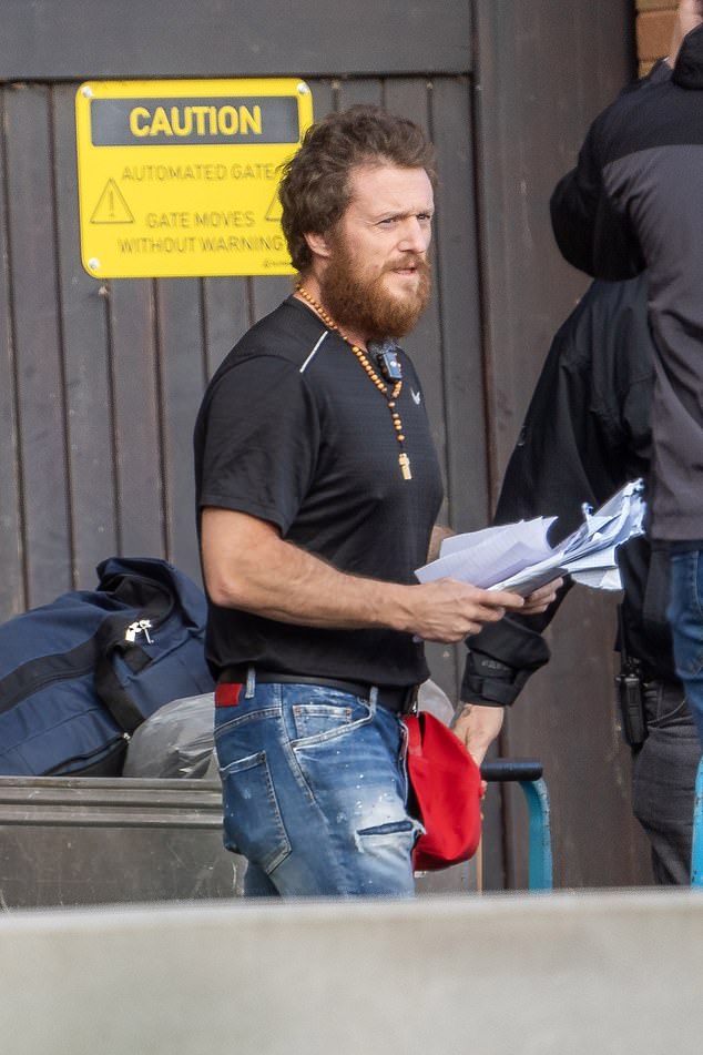 Tommy Robinson after his release from prison