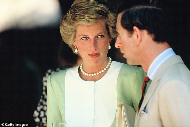 Diana and Charles - pictured in 1990 - were both were having extramarital affairs by 1986