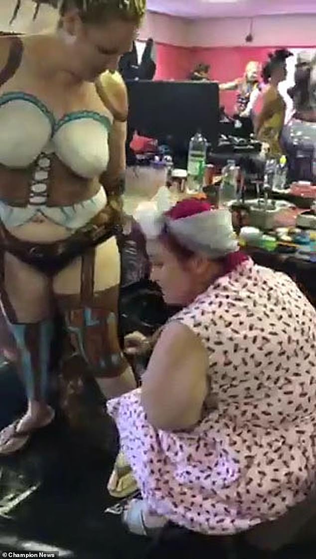 The barrister said: 'What you see in these videos is somebody who goes to conventions around the country'