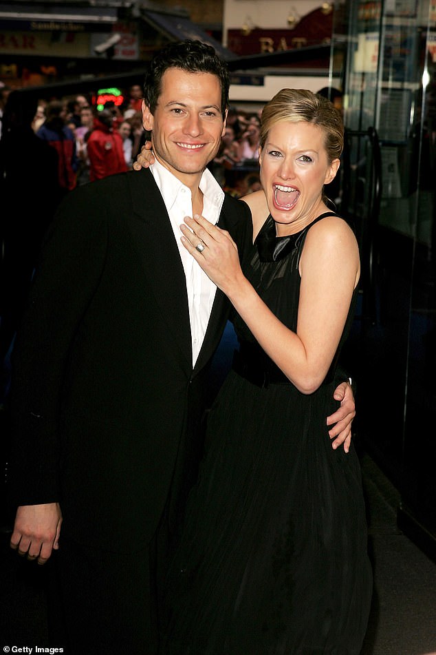 Ioan filed for divorce in March 2021, shortly after Evans announced on social media that her husband of 14 years was leaving her (pictured in 2005)