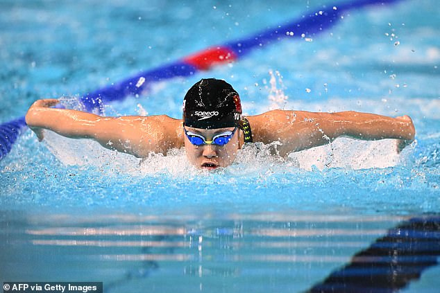 The swimmer finished fourth in the women's 200 metres individual medley event in Singapore
