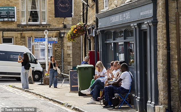 A local business owner in Charlbury said the high profile American family's visit was the 'talk of the town'