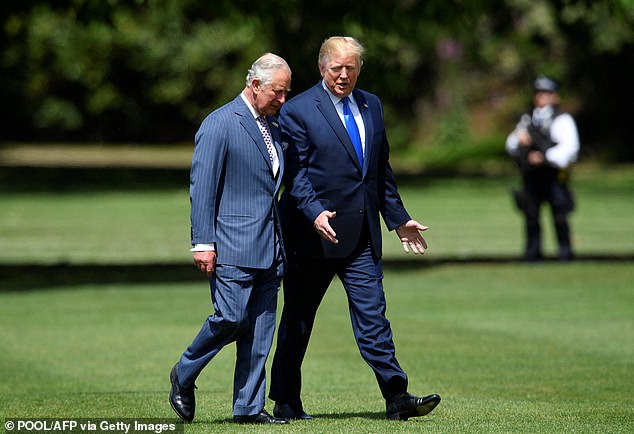 Donald Trump called royals including the King, 'great people', before speaking of people who 'weren't'
