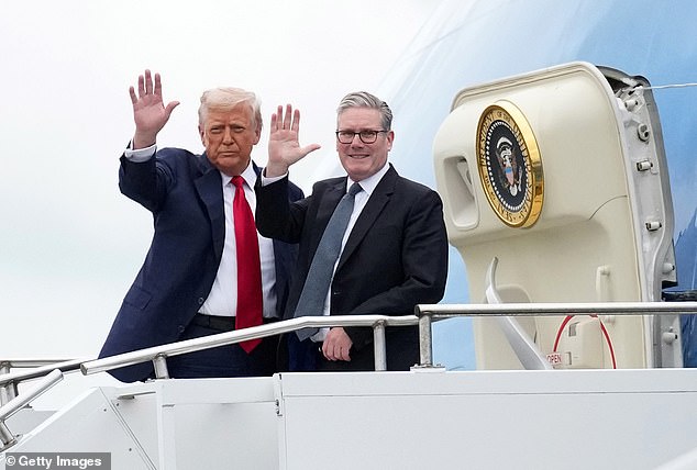 Donald Trump, unsurprisingly, did most of the talking as he freewheeled from subject to subject in his meeting with Sir Keir Starmer