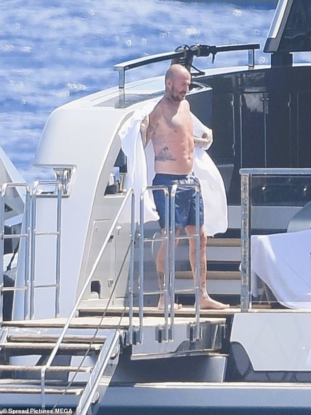 The couple traded in their £5million yacht for the much bigger vessel last year, and had been pictured on it sailing around Miami