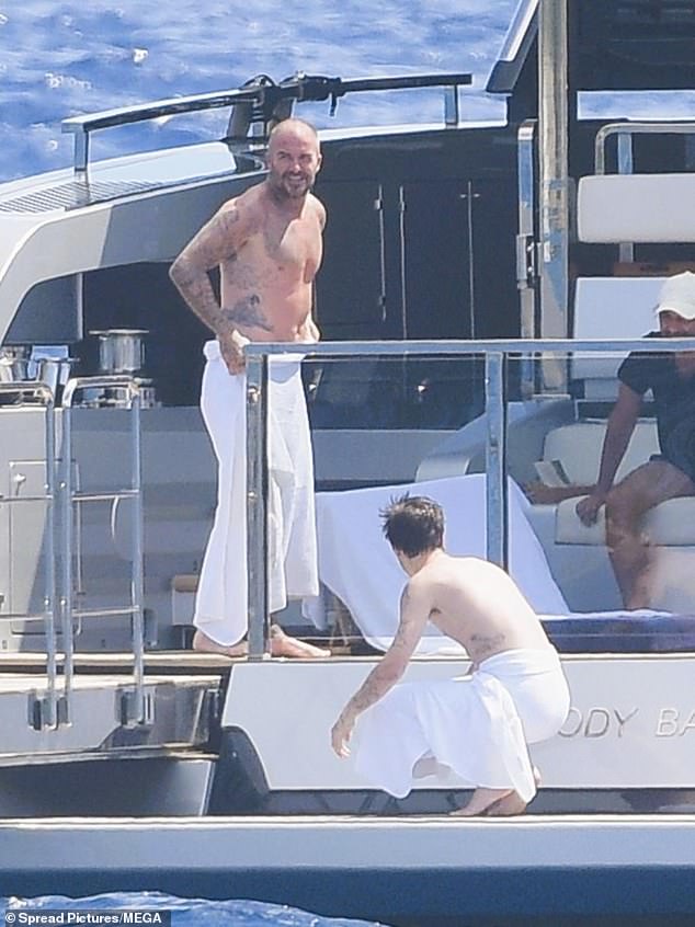 The football legend was said to have 'treated himself' to his original vessel in 2022 after being inspired by his maritime jaunts with close friends Sir Elton John and David Furnish - who often holiday at sea