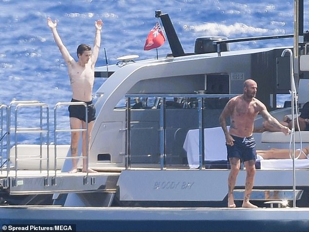 The pair larked around and enjoyed quality time