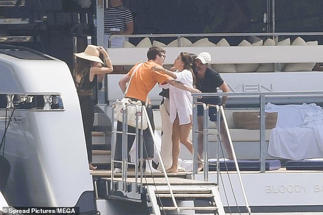 They transferred onto the yacht
