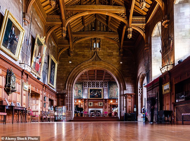 The King's Hall at Bamburgh Castle, where the ceremony can take place