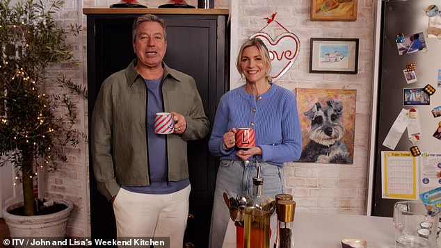 ITV have continued to host the disgraced presenter on his show he shares with his wife , Lisa ; John and Lisa's Weekend Kitchen