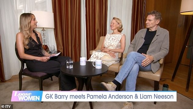 Anderson and Neeson both featured on the latest edition of ITV1 panel show Loose Women, during which they chatted to GK Barry about their working relationship