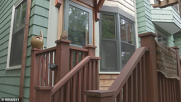 VanBuskirk believes the animal was on her back porch looking for food in her compost bin