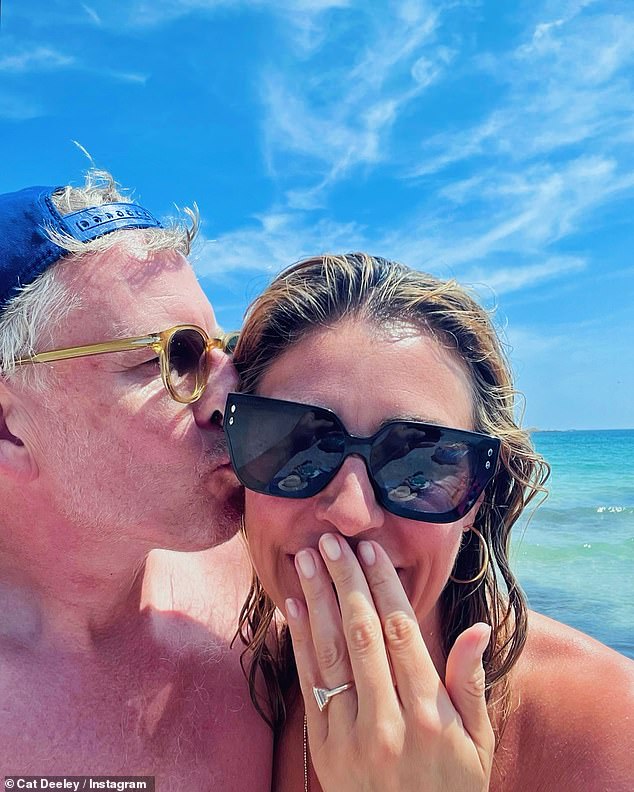 Pictures showed the pair enjoying a summer holiday to St Tropez last August, where they looked in high spirits