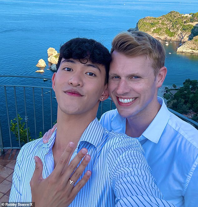 Robby shocked the Washington D.C. social set last week when he abruptly announced that he was engaged to his new boyfriend, a Korean-American med student named Jie Jung Shih
