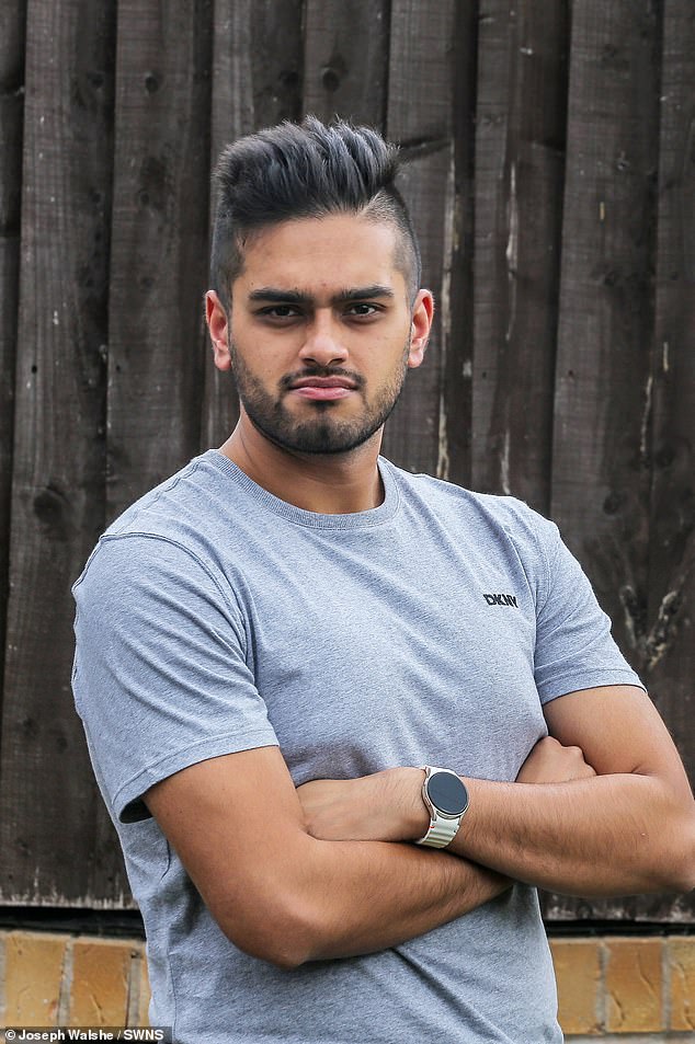 Mr Kumar barely goes into his garden as he doesn't 'want to look' at the aftermath.