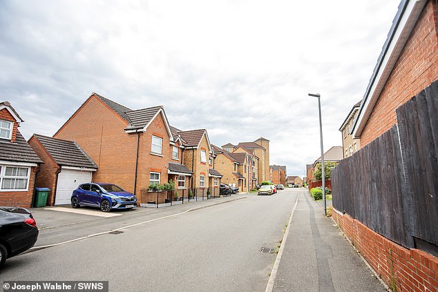 A general view of Middle Meadow, where houses were built in 2005, and are said to be worth up to £450,000